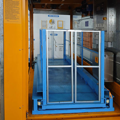 3-in-1 Solution Construction Hoist Cage with Retractable Load Deck Transport Personnel Bulk Material Palletised Loads